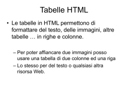 Tabelle HTML