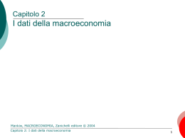 I dati della Macroeconomia - Dipartimento di Economia, Statistica e