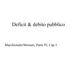 Deficit e debito pubblico