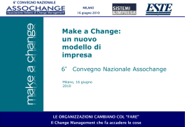 INCONTRO DI CONSIGLIO DIRETTIVO MAKE A CHANGE