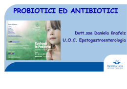 Probiotici ed antibiotici