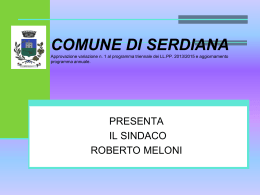 BILANCIO 2011 - Comune di Serdiana