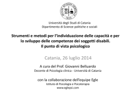 Bisogni Educativi Speciali 26.07 Catania