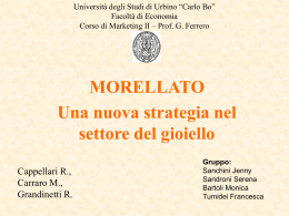 morellato - Università di Urbino - Università degli Studi di Urbino