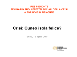 Crisi: Cuneo isola felice?