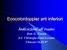 Ecocolordoppler arti inferiori