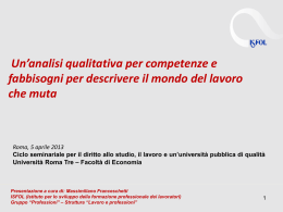 Franceschetti_Un`analisi qualitativa per competenze e fabbisogni