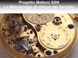 Progetto Mattoni SSN - ASL n. 4 Chiavarese