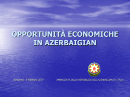 opportunità commerciali e di investimento in azerbaigian