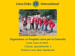progetto Crew at Work - Lions Clubs International