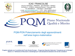 Presentazione del PQM