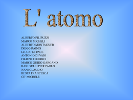 atomo_T2 - Dipartimento di Matematica e Fisica