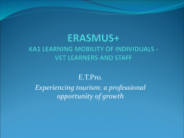 presentazione ERASMUS PLUS