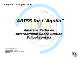 ARISS on board station, WA antennas, school contact