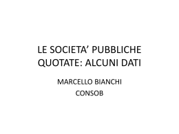 Slides Dott. Marcello Bianchi