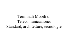 Architetture e Tecnologie per Terminali Wireless