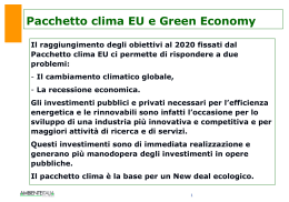 Italia 2020, uno scenario fattibile, per una Green Economy made in