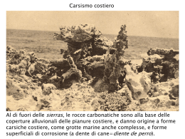 Carsismo costiero - Gruppo Puglia Grotte