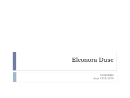 08.Eleonora Duse Cronologia 1910-1919
