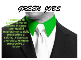 GREEN JOBS - Leopoldo Pirelli