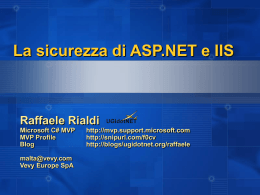 La sicurezza di ASP.NET e IIS