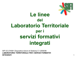 laboratorio territoriale per i servizi formativi integrati