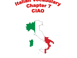 Italian Vocabulary Chapter 7