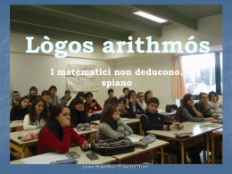 Lògos arithmós - Seminario di Storia della Scienza