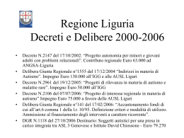 Decreti e Delibere 2000-2006