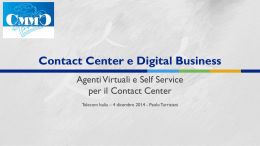 Contact Center e Digital Business