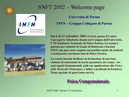 snft2002 - INFN Gruppo Collegato di PARMA