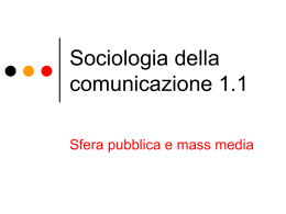 Sociologia della comunicazione1