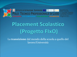 Placement Scolastico (Progetto FIxO)