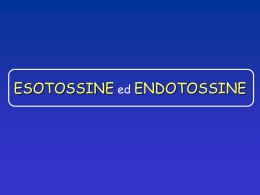 PATOLOGIA Esotossine ed Endotossine