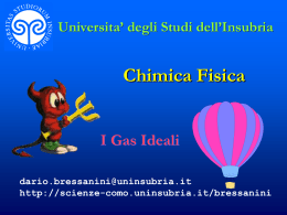 Gas Ideali - Università degli Studi dell`Insubria