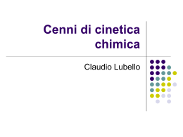 6. Cinetica chimica - Ingegneria Sanitaria Ambientale
