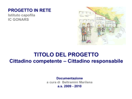 Network Project Cittadino Competente Cittadino Responsabile