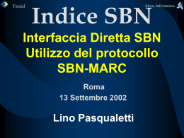 Interfaccia diretta SBN: utilizzo del protocollo SBN MARC