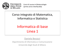 Slide 1 - Home di - Università degli Studi di Milano