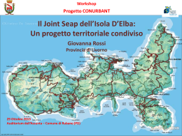 Workshop Progetto CONURBANT Il Joint Seap dell`Isola D`Elba