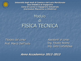 Introduzione - Università degli Studi di Cassino