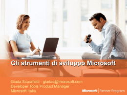 Gli strumenti di sviluppo Microsoft