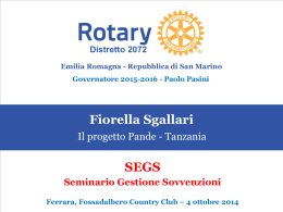 Fiorella Sgallari - Rotary distretto 2072