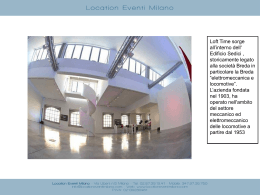 Diapositiva 1 - Location Eventi Milano