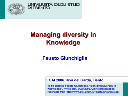 Managing Diversity in Knowledge