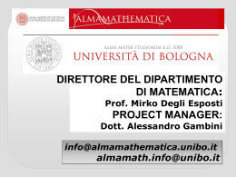 Presentazione - Bologna - Ingegneria