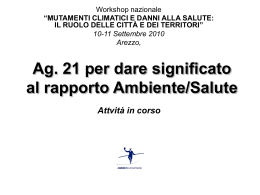 Diapositiva 1 - Coordinamento Agende 21 Locali Italiane