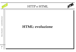 HTML - Marco Ronchetti