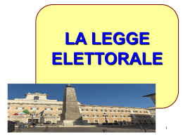 LA LEGGE ELETTORALE – ITALICUMPowerPoint