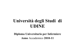 1) Introduzione e Addome Acuto - Corso di Laurea in Infermieristica